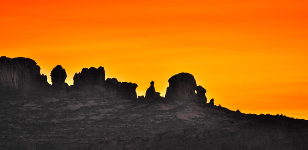 Arches National Park view coming from Delicate Arch